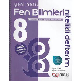 Nitelik Yayınları 8. Sınıf Fen Bilimleri Nitelikli Defterim