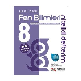 Nitelik Yayınları 8. Sınıf Fen Bilimleri Nitelikli Defterim