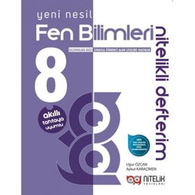 Nitelik Yayınları 8. Sınıf Fen Bilimleri Nitelikli Defterim
