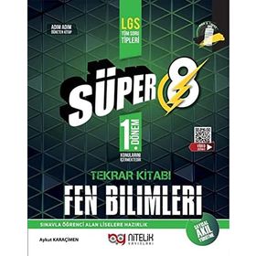 Nitelik Yayınları 8. Sınıf Fen Bilimleri Süper 1. Dönem Tekrar Kitabı Soru Bankası