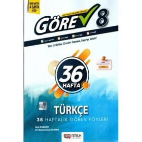 Nitelik Yayınları - 8. Sınıf Görev Türkçe Haftalık Çalışma Föyleri