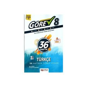 Nitelik Yayınları - 8. Sınıf Görev Türkçe Haftalık Çalışma Föyleri