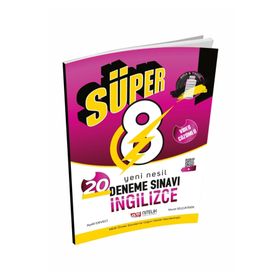 Nitelik Yayınları 8. Sınıf İngilizce Süper Yeni Nesil 20 Deneme Sınavı