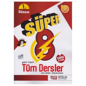 Nitelik Yayınları 8. Sınıf LGS 1. Dönem Tüm Dersler Süper Soru Kitabı