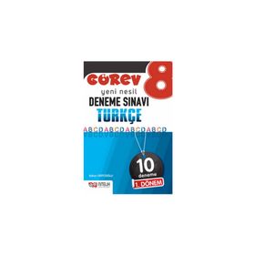 Nitelik Yayınları 8. Sınıf LGS 1. Dönem Türkçe Görev 10 Deneme