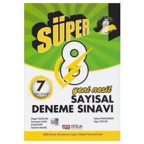 Nitelik Yayınları 8. Sınıf LGS Sayısal Yeni Nesil Süper 7 Deneme