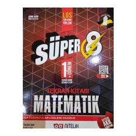 Nitelik Yayınları 8. Sınıf Matematik Süper 1. Dönem Tekrar Kitabı Soru Bankası