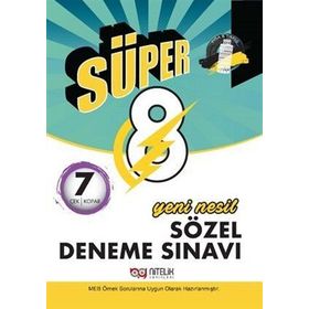 Nitelik Yayınları 8. Sınıf Süper Yeni Nesil Sözel 7 Deneme