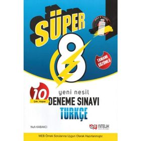 Nitelik Yayınları 8. Sınıf Türkçe Süper Onlu Deneme Sınavı