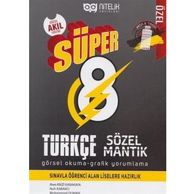 Nitelik Yayınları 8. Sınıf Türkçe Süper Sözel Mantık Görsel Okuma ve Grafik Yorumlama Soru Kitabı