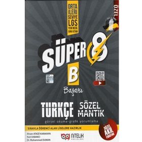 Nitelik Yayınları 8. Sınıf Türkçe Süper Sözel Mantık Görsel Okuma ve Grafik Yorumlama Soru Kitabı