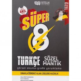 Nitelik Yayınları 8. Sınıf Türkçe Süper Sözel Mantık Görsel Okuma ve Grafik Yorumlama Soru Kitabı