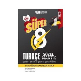 Nitelik Yayınları 8. Sınıf Türkçe Süper Sözel Mantık Görsel Okuma ve Grafik Yorumlama Soru Kitabı
