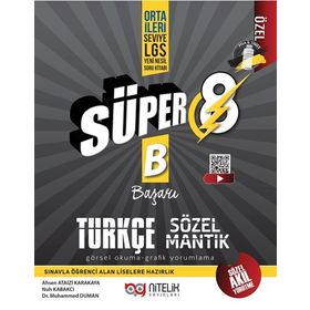 Nitelik Yayınları 8. Sınıf Türkçe Süper Sözel Mantık Görsel Okuma ve Grafik Yorumlama Soru Kitabı