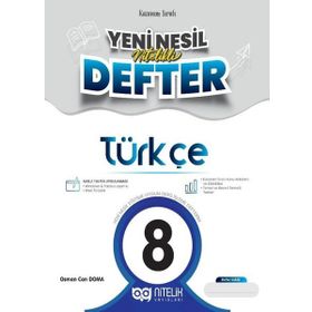 Nitelik Yayınları 8. Sınıf Türkçe Yeni Nesil Nitelikli Defter