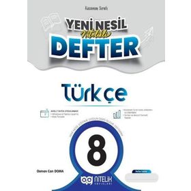Nitelik Yayınları 8. Sınıf Türkçe Yeni Nesil Nitelikli Defter