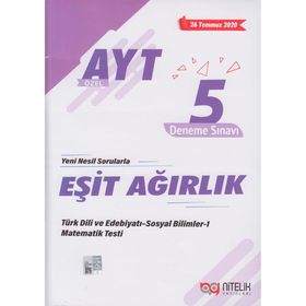 Nitelik Yayınları AYT Eşit Ağırlık Özel 5 Deneme Sınavı