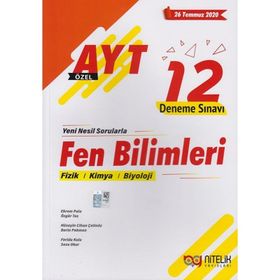 Nitelik Yayınları AYT Fen Bilimleri 12 Deneme Sınavı