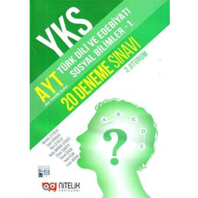 Nitelik Yayınları AYT Türk Dili ve Edebiyatı Sosyal Bilimler 1 - 20 Deneme Sınavı