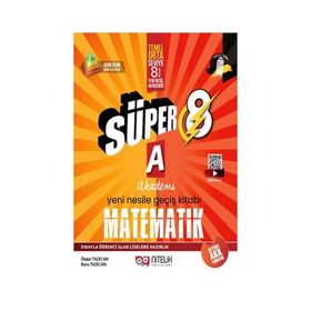 Nitelik Yayınları LGS Süper 8. Sınıf Matematik A Yeni Nesile Geçiş Kitabı