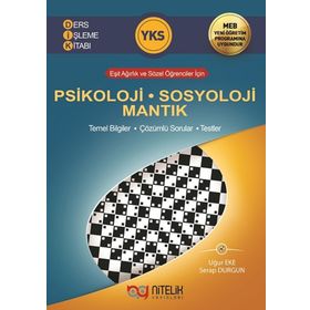 Nitelik Yayınları YKS Psikoloji Sosyoloji Mantık Ders İşleme Kitabı