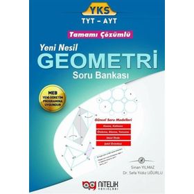 Nitelik Yayınları YKS TYT - AYT Yeni Nesil Geometri Tamamı Çözümlü Soru Bankası