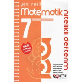 Nitelikli Yayınları - 7. Sınıf Yeni Nesil Matematik Nitelikli Defterim