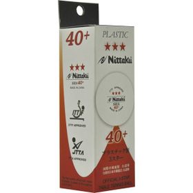 Nittaku Sha 40 Beyaz Ittf Onaylı 3 Yıldız Masa Tenisi Pinpon Topu
