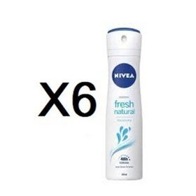 Nivea 150 ml 6'lı Dry Fresh Kadın Sprey Deodorant