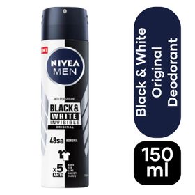 Nivea 150 ml Invisible Black White Power Sprey Erkek Deodorant