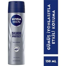 Nivea 150 ml Silver Protect For Erkek Sprey Deodorant