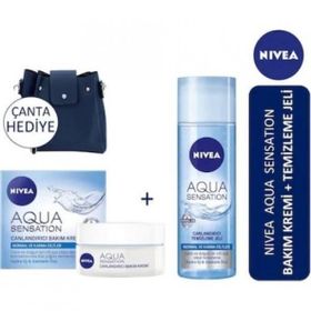 Nivea 200 ml Aqua Sensation Canlandırıcı Yüz Temizleme Jeli + 50 ml Aqua Sensation Canlandırıcı Yüz Kremi