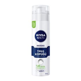 Nivea 200 ml Hassas Ciltlere Özel Hızlı Koruma Men Hassas Tıraş Köpüğü