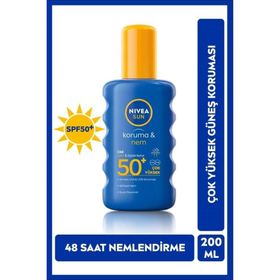 Nivea 200 ml SPF50 Güneş Koruyucu ve Nemlendirici Vücut Sprey