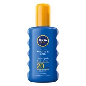 Nivea 200 ml Sun 20 Faktör Koruma Nem Güneş Spreyi
