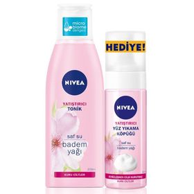 Nivea 200 ml Yatıştırıcı Kuru Ciltler İçin Tonik + 150 ml Kuru Ciltler İçin Yüz Yıkama Köpüğü