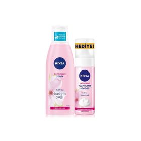 Nivea 200 ml Yatıştırıcı Kuru Ciltler İçin Tonik + 150 ml Kuru Ciltler İçin Yüz Yıkama Köpüğü