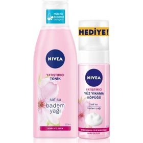 Nivea 200 ml Yatıştırıcı Kuru Ciltler İçin Tonik + 150 ml Kuru Ciltler İçin Yüz Yıkama Köpüğü
