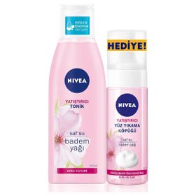 Nivea 200 ml Yatıştırıcı Kuru Ciltler İçin Tonik + 150 ml Kuru Ciltler İçin Yüz Yıkama Köpüğü