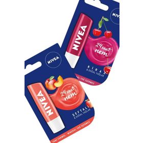 Nivea 24h Şeftali-Kiraz Nemlendirici Dudak Balmı