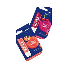 Nivea 24h Şeftali-Kiraz Nemlendirici Dudak Balmı