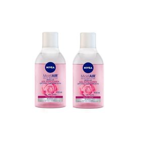 Nivea 2x400 ml Aqua Rose Organik Gül Suyu Çift Fazlı Yüz Temizleme Suyu