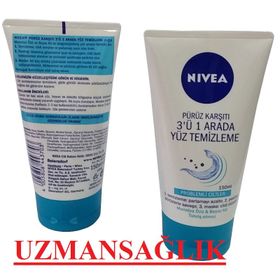 Nivea 3 in 1 Arada Kuru Ciltler İçin Makyaj Temizleme Mendilleri