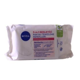Nivea 3 in 1 Besleyici 25'li Makyaj Temizleme Mendili