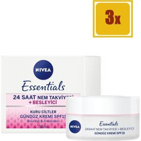 Nivea 3'lü Günlük Nemlendirici Kuru hassas Cilt 50 ml Yüz Kremi
