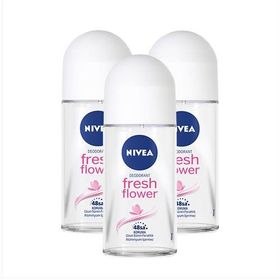 Nivea 3x50 ml Fresh Flower Kadın Deodorant Roll-On