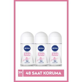 Nivea 3x50 ml Fresh Flower Kadın Deodorant Roll-On