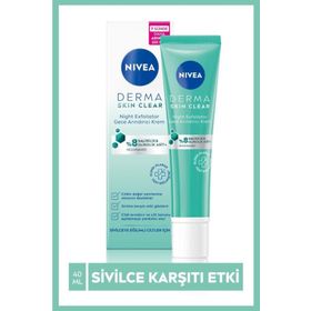 Nivea 40 ml Derma Skin Clear Night Exfoliator Gece Kremi