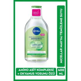 Nivea 400 ml Micellar Amino Asit Arındırıcı Okyanus Yosunu Özü Karma Citler Makyaj Temizleme Suyu