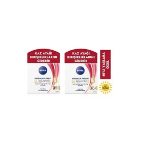 Nivea 45+ Yaş 2X50 ml Kırışıklık Karşıtı Sıkılaştırıcı Krem
